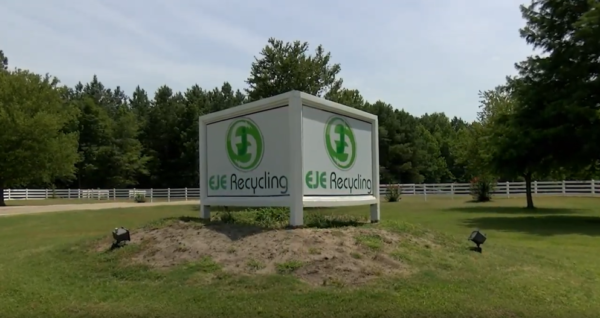 EJE Recycling Sign in Greenville, NC - Recycling & Waste Management Company